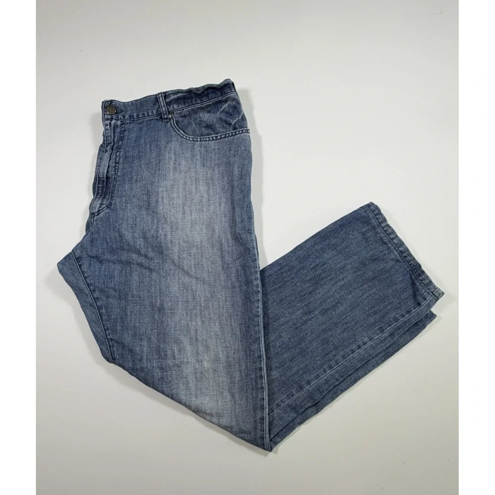 Zegna Sport Jeans Mens  Blue Straight 5 Pocket Denim Project 307 Size 42in
